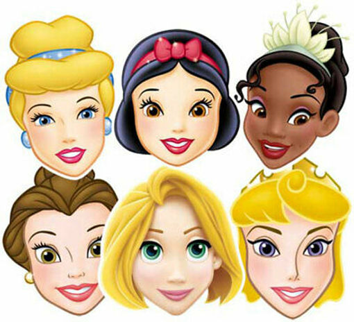 Picture of PRINCESSES FACE MASKS - 4PK